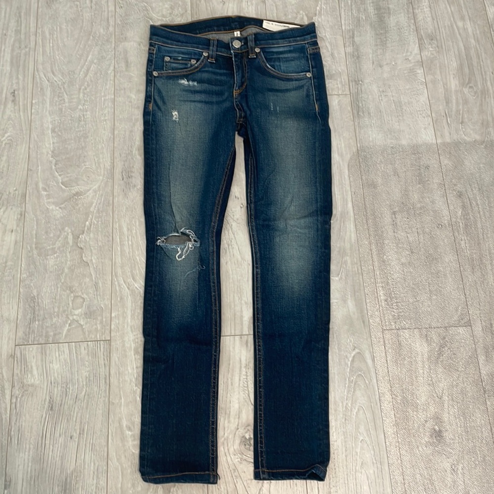 Rag & Bone Mateos High Rise Skinny Jeans Sz 24 Denim